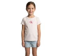 Calvin Klein Micro Monogram Top Lvcksja15g Maglietta S/S, Pink (Pearl 12-1304 TCX), 14 Anni Bambine e Ragazze
