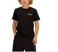 Calvin Klein Minimal Logo S/S T-Shirt Ib0ib02608 Maglietta, Black (CK Black), 10 Anni Bambini e Ragazzi