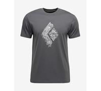 T-shirt Black Diamond Engineered Diamond manica corta grigio scuro - XS
