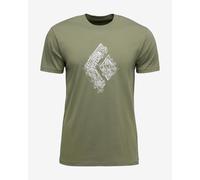 T-shirt Black Diamond Engineered Diamond manica corta verde bosco - XL