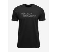 T-shirt Black Diamond Mini Stacked manica corta nero - S