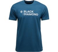 Black Diamond Mini Stacked Short Sleeve T-shirt Blu L Uomo