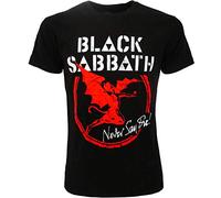 T-Shirt Black Sabbath Originale Never Say Die Ufficiale Nera Maglia Maglietta Heavy Metal Since 1968 (XL)