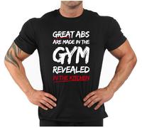 T-Shirt Bodybuilding Fitness Palestra "Great abs..."