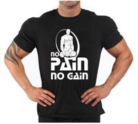 T-Shirt Bodybuilding Fitness Palestra "No Pain..."