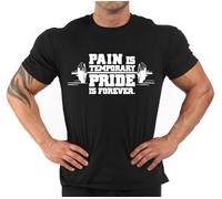T-Shirt Bodybuilding Fitness Palestra "Pain is..."