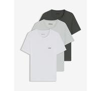BOSS Magliette intime in cotone con logo in confezione da tre - Style TShirtRN 3P Classic, 50532468 Bianco / Verde XL