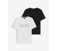 T-shirt BOSS Green Printed Logo manica corta bianco nero (2 unità) - L