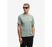 T-shirt Boss Green Striped manica corta azzurro chiaro - XXL