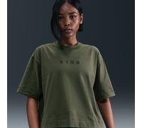 T-shirt boxy a manica corta Nike - Donna - Verde M (IT 44-46)