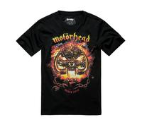 Brandit Motörhead Overkill, maglietta XXL male Nero/Arancione/Giallo