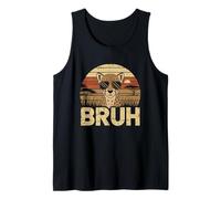 T-Shirt Bruh Cheetah Meme Graphic Tee Uomo Ragazzi Animale Canotta