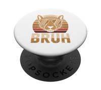 T-shirt Bruh Cheetah Meme Graphic Tee Uomo Ragazzi Animale PopSockets PopGrip Adesivo