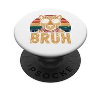 T-shirt Bruh Cheetah Meme Graphic Tee Uomo Ragazzi Animale PopSockets PopGrip Adesivo