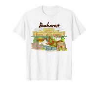 T-shirt Bucarest Romania - Bellissimi posti nel mondo Maglietta