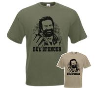 T-shirt BUD SPENCER banana joe cult film cotone verdone militare o sabbia unisex