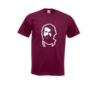 T-shirt Bud Spencer Banana Joe film volto cotone bordeaux cinema idea regalo