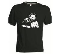 T-shirt Bud Spencer Banana Joe Pugno heroes cotone nera mucke film idea regalo