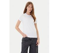 Pinko T-shirt manica corta Bussolotto con logo bianco XS