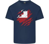 T-Shirt Calcio Bambini Bandiera Tonga Giorno Tongan