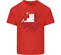 T-Shirt Calcio Bambini Bandiera Tonga Giorno Tongan