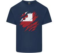 T-Shirt Calcio Bambini Bandiera Tonga Giorno Tongan