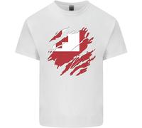 T-Shirt Calcio Bambini Bandiera Tonga Giorno Tongan