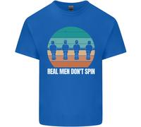 T-Shirt Calcio Da Tavolo Foosball Per Ragazzi E Ragazze Real Men Don't Spin