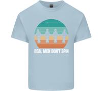 T-Shirt Calcio Da Tavolo Foosball Per Ragazzi E Ragazze Real Men Don't Spin