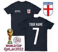 T-shirt calcio Inghilterra magliette personalizzate famiglia #WC#2