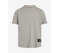 T-shirt Calvin Klein Jeans Badge Turn Up manica corta grigio - M