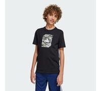 adidas Bambino Camo Box Junior Boys Tshirt, Black, 11-12 Years