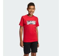 adidas garçon Camo Linear Junior Boys Graphic Tee, Better Scarlet, 11-12 Years