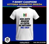 T-shirt Campioni d'italia 2024 serie a calcio Milano seconda stella scudetto