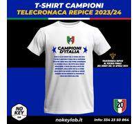 T-shirt Campioni d'italia 2024 serie a calcio Milano seconda stella scudetto