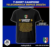 T-shirt Campioni d'italia 2024 serie a calcio Milano seconda stella scudetto