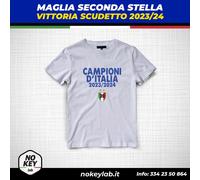 T-shirt Campioni d'italia 2024 serie a calcio Milano seconda stella scudetto