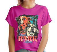T-shirt cane personalizzata donna mai abbaiare da solo anni 90 magliette...