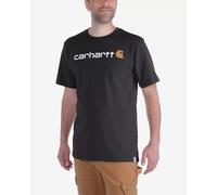 T-shirt Carhartt Core Logo manica corta nero puro bianco arancione - XXL