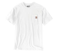 T-Shirt Carhartt Dearborn Pocket Bianca