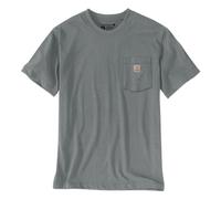 T-Shirt Carhartt Irvine Logo 3D Grigio Cenere Melange