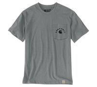 T-Shirt Carhartt Irvine Relaxed Work Grigio Cenere Vintage