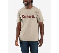 Carhartt Logo Graphic, maglietta L male Beige/Rosso Scuro