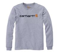 T-shirt Carhartt manica lunga Core logo grigio melange M