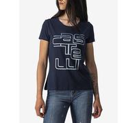 T-shirt Castelli Bellagio manica corta blu marino donna - S