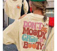 T-shirt casual a maniche corte con scollo tondo e stampa con slogan "Non essere di cattivo umore, allena il tuo lato B", maglietta divertente da palestra per donne, regalo per amici appassionati di fi