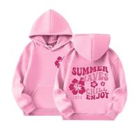 T-Shirt Casual da Ragazza Maglietta a Righe Tunica Ragazze Stampa Scuola Manica Campagne Tops Bambine Regali per