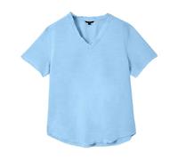 T-Shirt Casual Uomo in Cotone e Lino Top da Uomo a Maniche Corte in Lino Casual Pullover con Scollo a V T-Shirt Ampia Camicie Comode Traspirante Eleganti Camicia Hawaii in Tinta Unita Maglietta