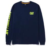 T-Shirt CAT® a Maniche Lunghe - Trademark Banner Long Sleeve, Blu