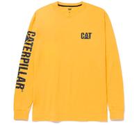 T-Shirt CAT® a Maniche Lunghe - Trademark Banner Long Sleeve, Giallo